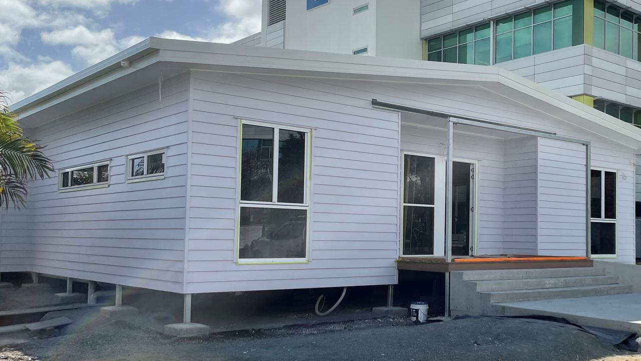 Ronald McDonald Family Room at Mackay Base Hospital being built. Photo: Contributed