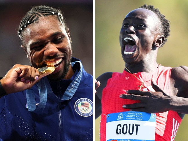 Stawell Gift organisers want to bring Noah Lyles to Australia to face Gout Gout. Image: Getty