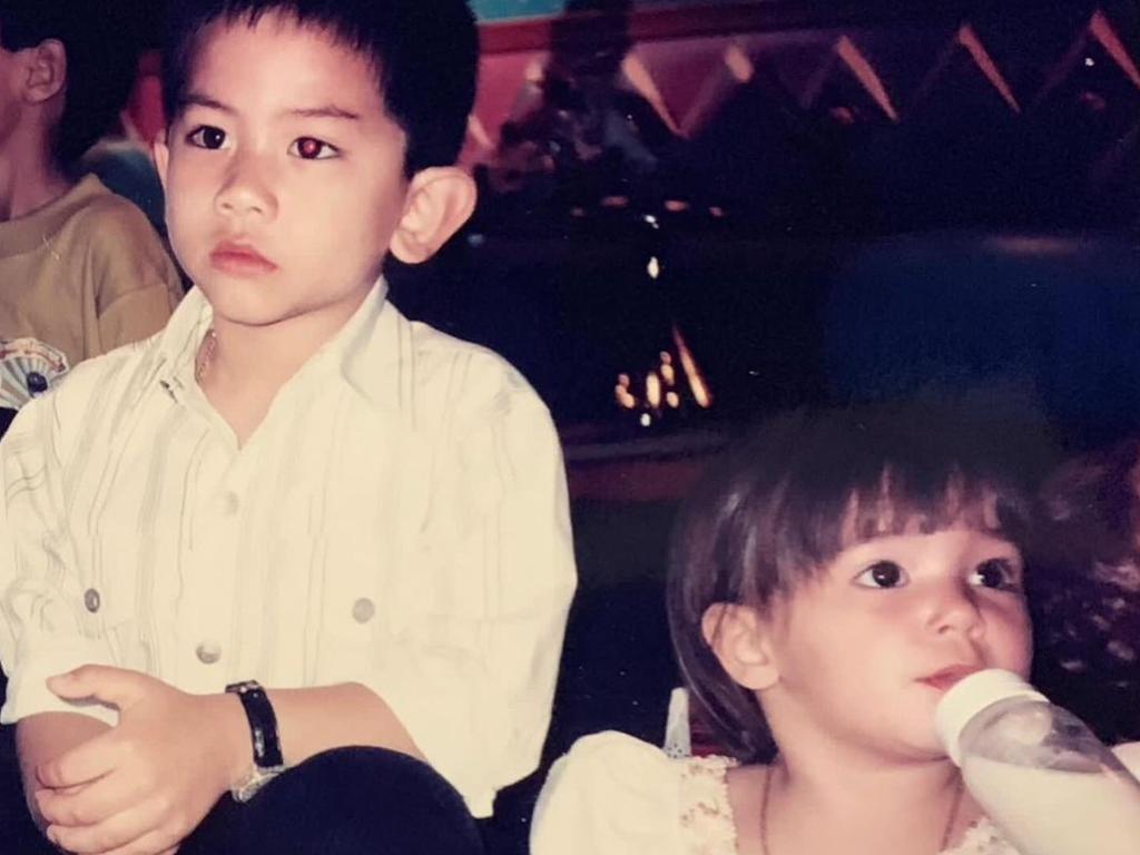 The pair were pictured together as children. Picture: Instagram