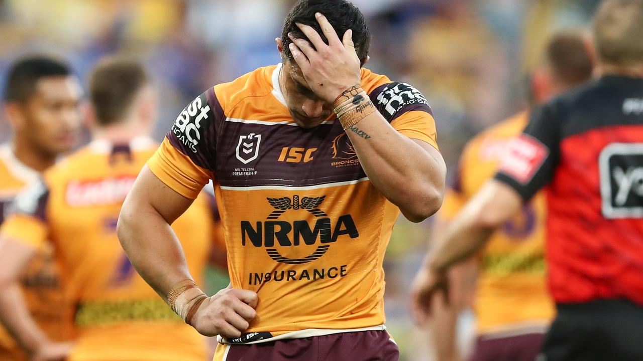 The remaining Broncos have vowed retribution for the day they were blown off the park. Picture: AAP Image/Brendon Thorne