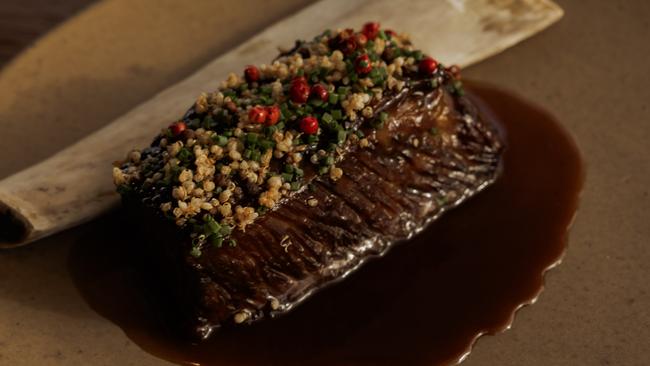 A main of slow cooked short rib. Picture: Mathilde Bouby