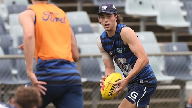 Jordan Clark. Geelong Cats training. Kardinia Park 28th April 2021. Picture: Peter Ristevski