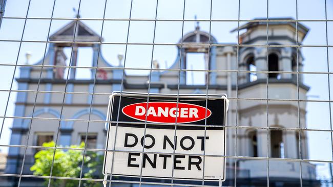 The three storey section of the Broadway Hotel at Woolloongabba. Picture: AAP/Richard Walker