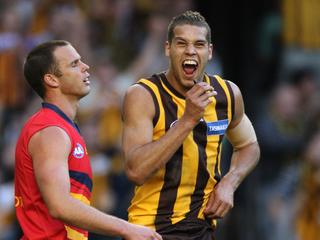  Lance Franklin híres meccsgyőztes gólja Adelaide ellen a 2007-es kiesési döntőben.