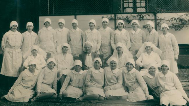 Nurses at the old Marrickville Hospital in the 1930s.