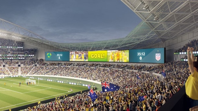 The longest high-definition straight-run stadium video display anywhere in the world will be built at Stadium Australia.