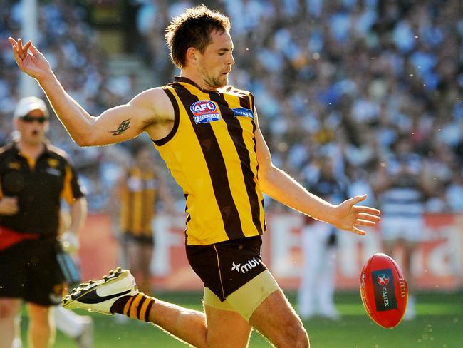 Luke Hodge in action during the 2008 Grand Final against Geelong.