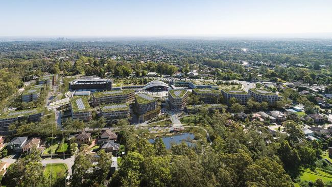 Artist impression of Cherrybrook Station Precinct.