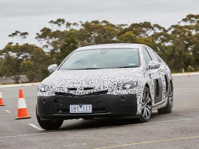 Holden has kept the design of its new Commodore under wraps. Picture: Supplied.