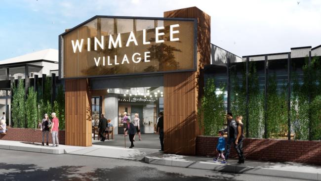 Artist's impression of the new-look Winmalee Village shopping centre.