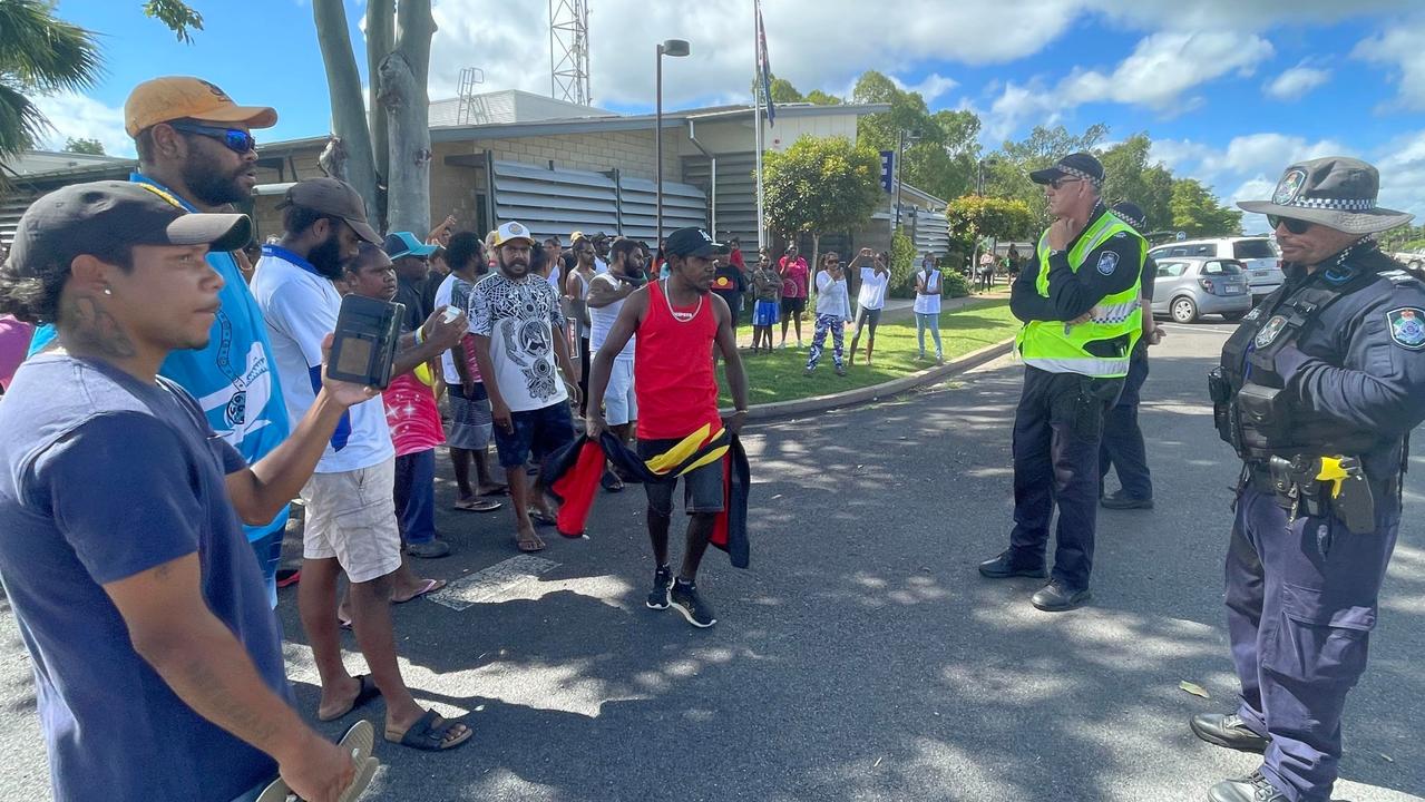 Fiery Protest Outside Mareeba Police Station After Shooting Death Of 27 ...