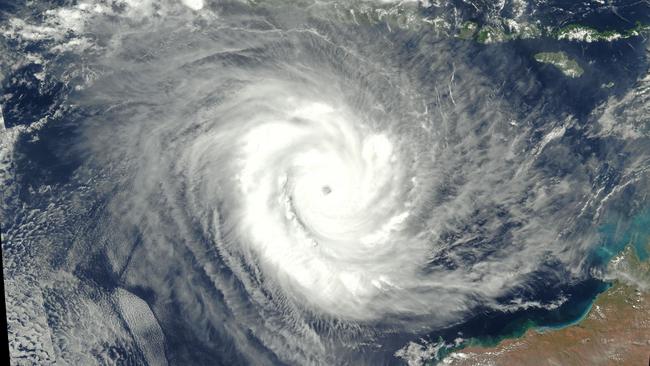 A satellite image of Cyclone Marcus. Picture NASA