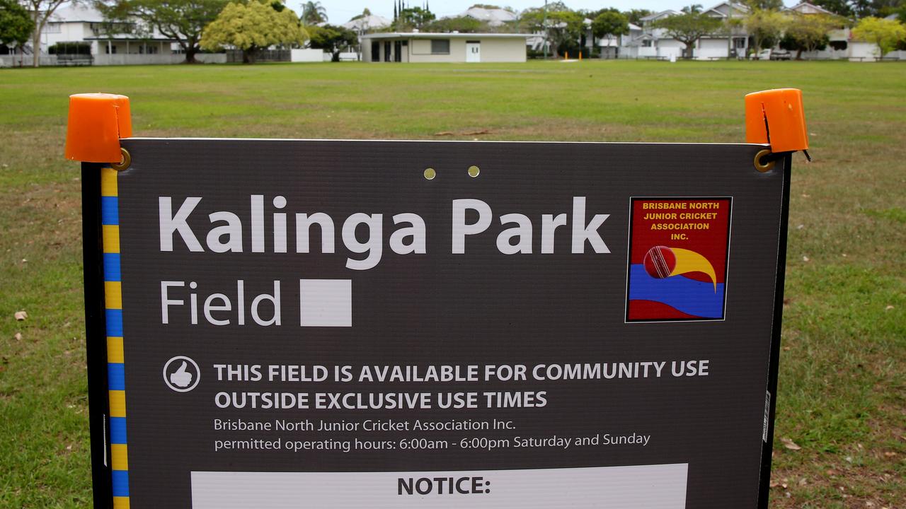 Signage has been erected on all cricket ground areas at Kalinga Park after a recent incident between casual cricket players and competition cricketers. North Brisbane Junior cricket has first rights to the grounds as they rent them from Brisbane City Council, Kalinga Friday 13th November 2020 Picture David Clark