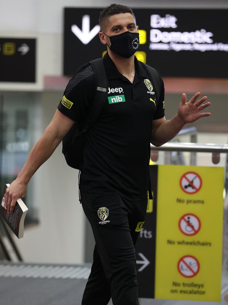 Richmond flew every available player, including Dion Prestia, out of Melbourne. Picture: Getty Images