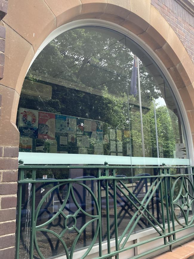 Although difficult to see in the photo, there are sizeable dents in the large picture windows. Picture: Adelaide Lang