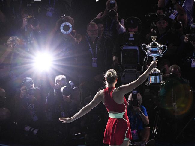 The Australian Open tennis tournament will be held in Melbourne until at least 2046. Picture: AFP