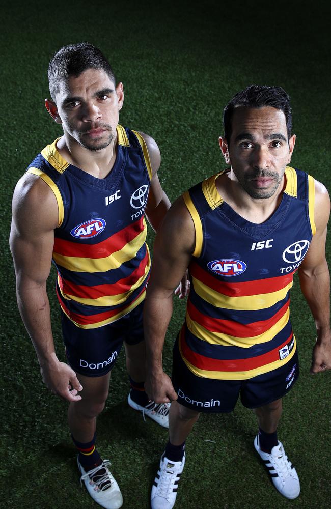 Cameron lived with Eddie Betts at Adelaide after initially living with Richard Douglas and Kyle Hartigan. Picture: Sarah Reed