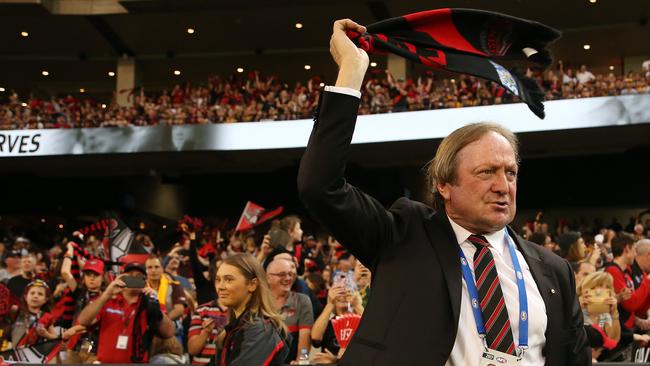 Legendary Essendon coach Kevin Sheedy has backed his beloved Bombers to have a big season. Picture: George Salpigtidis