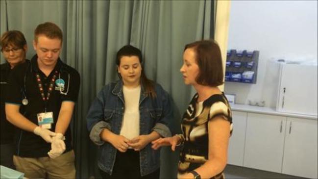 Y'vette D'Ath at the Hervey Bay Health Industry Training Centre