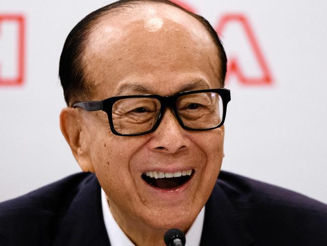 Hong Kong's richest man Li Ka-shing. Picture: AFP