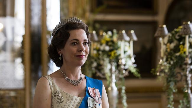 Olivia Colman portrays Queen Elizabeth II in a scene from the third season of The Crown on Netflix. Picture: Netflix