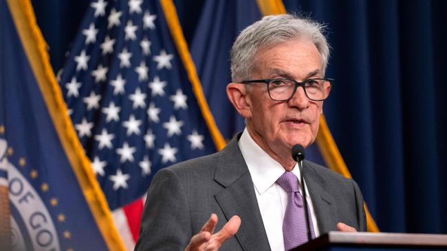 US Fed chair Jerome Powell tells Jackson Hole summit that: “The time has come for policy to adjust. (Photo by ROBERTO SCHMIDT / AFP)