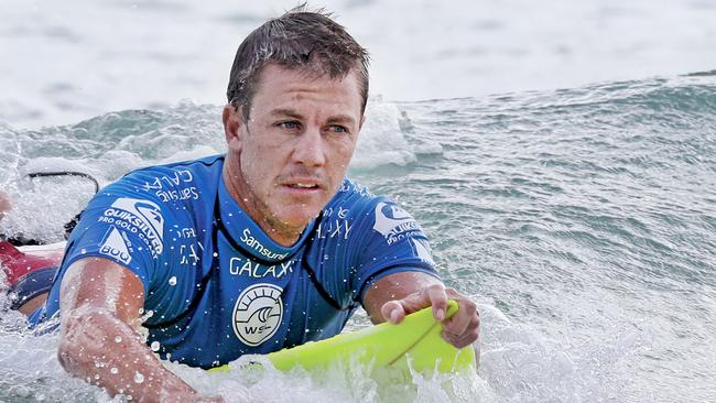 Irish surfer Glenn Hall caused a major upset by beating Michel Bourez. Picture: Luke Marsden.