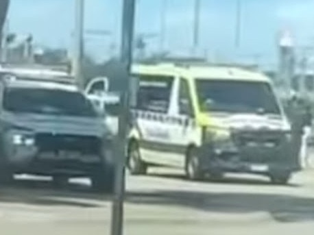 Fight at Werribee train station. Picture: Supplied.