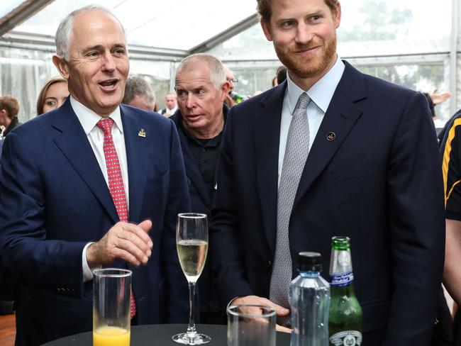 An Australian and a Brit with serious investment in the result of this election. Picture: Invictus Games Sydney 2018