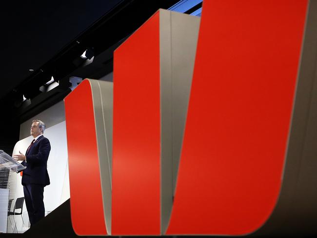 02/05/2016: Westpac CEO Brian Hartzer delivers the bank's first half results at their Sydney offices in Barangaroo. Pic by James Croucher