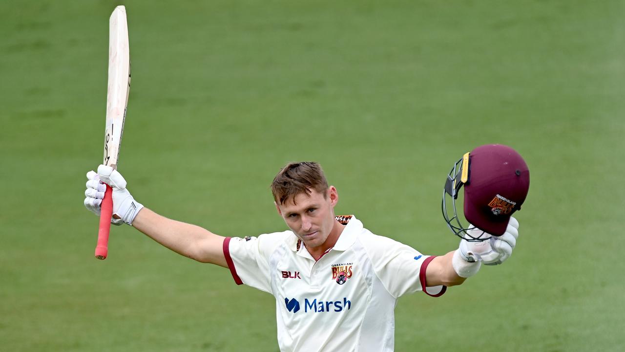 Marnus Labuschagne led the way for Queensland with a mighty 192 to be named man of the match. Picture: Getty