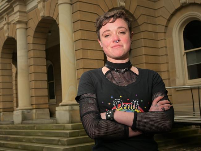 FAILED BID: Hobart City Councillor Jax Fox has unsuccessfully attempted to cancel an anti-transgender forum held at Hobart Town Hall. Picture: Kenji Sato