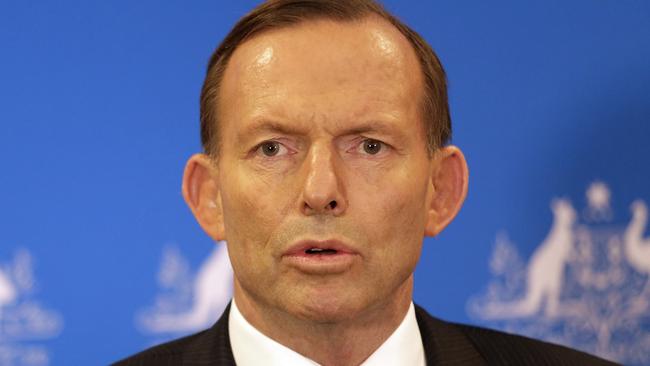 12th August 2014 - London, UK. Australian PM Tony Abbott press conference. Pic Ella Pellegrini