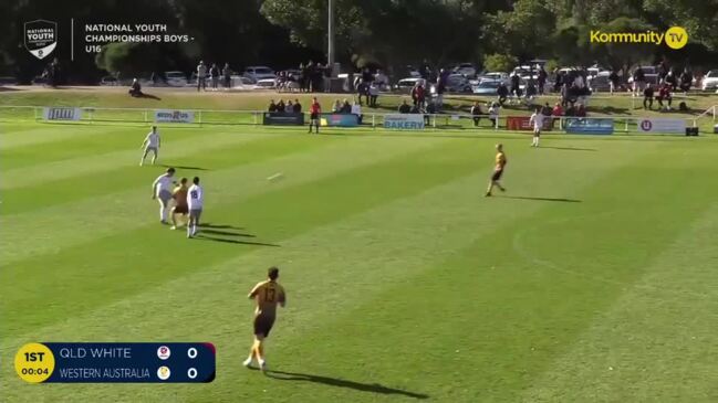 Replay: Queensland White v Western Australia (16B) – Football Australia Boys National Youth Championships Day 2