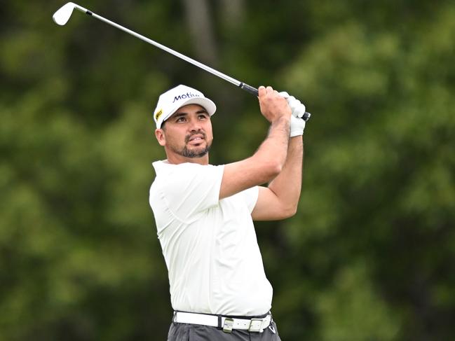 Jason Day had a souvenir to collect at the end of his first round at the BMW Australian PGA Championship. Picture: Bradley Kanaris/Getty Images