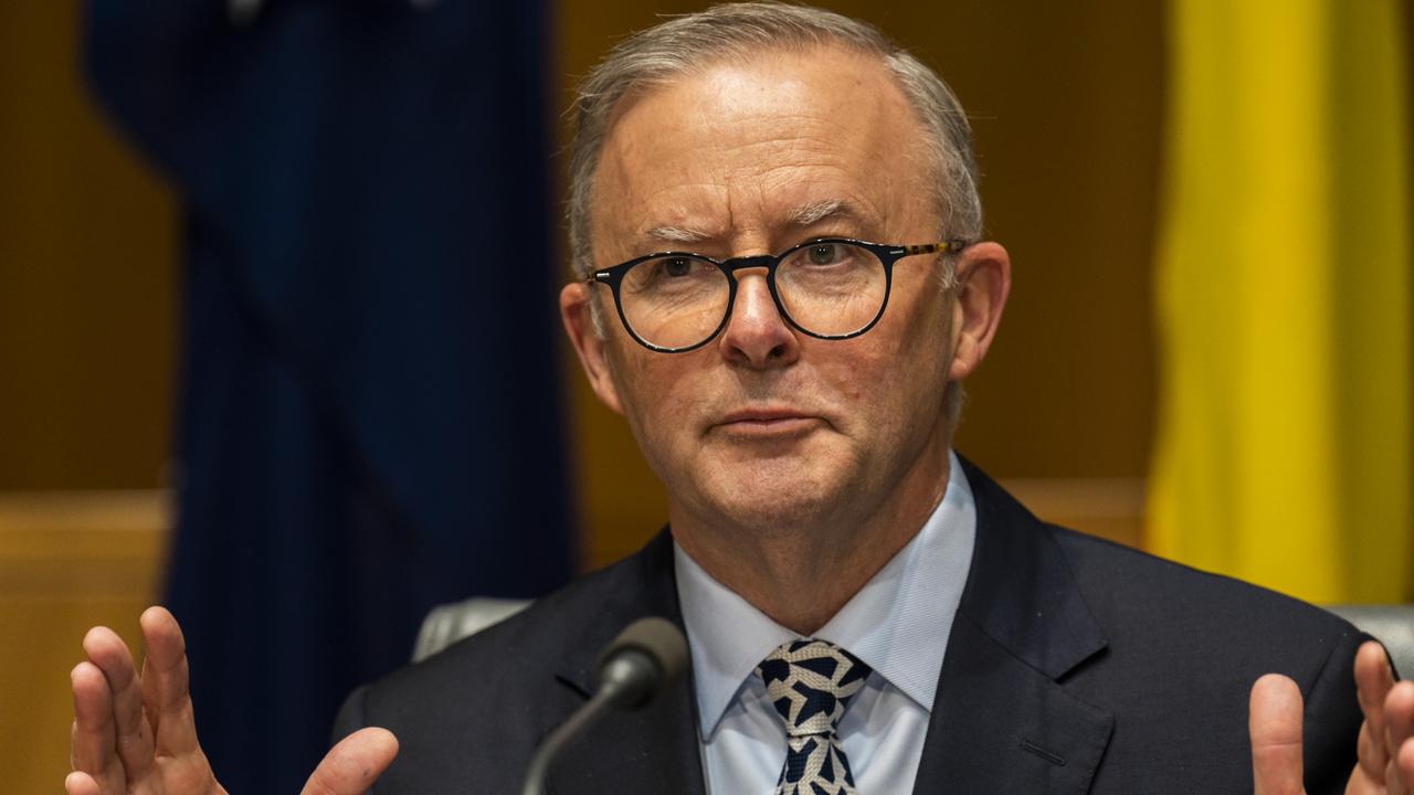 Prime Minister Anthony Albanese said some tough decisions had to be made to curtail spending. Picture: NCA NewsWire/Martin Ollman