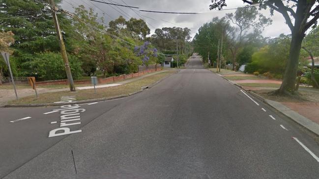 Monica Mecham lost control of her car on Pringle Ave, Belrose, near the corner of Haigh Ave, and struck a woman walking on the footpath. Picture: Google Maps