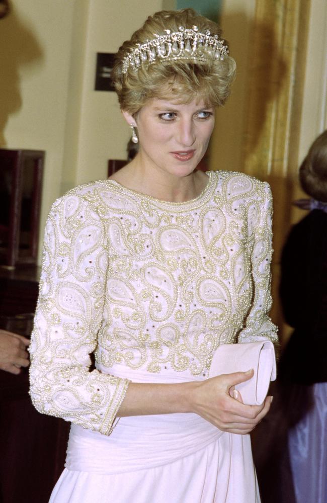 Princess Diana at the Royal Opera in 1992. Picture: Dave Gaywood / AFP