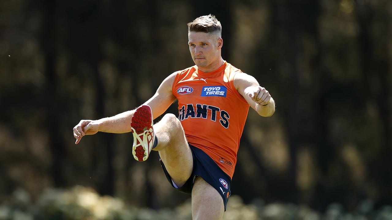 Hogan is coming off a career year as he leads a Giants forward line seeking a maiden premiership. Photo by Phil Hillyard