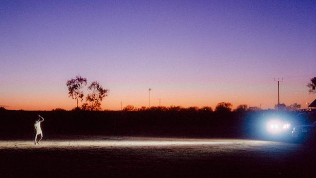 A scene from Marungka Tlatatjunu: Dipped in Black that deserves to enter Aussie film folklore.