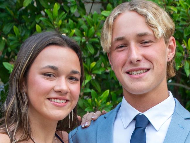 Indi Cross and Noah Grimes At The Year 12 formal for Northern Beaches Christian School At The N'Galawa Terrace Taronga Zoo, Mosman. Picture : Thomas Lisson.