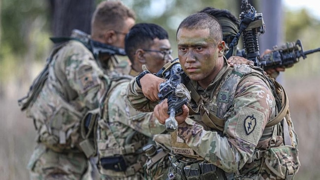 US Army Specialist Jose Castaneda with the 25th Division during Exercise Talisman Sabre 23. Picture: US Army