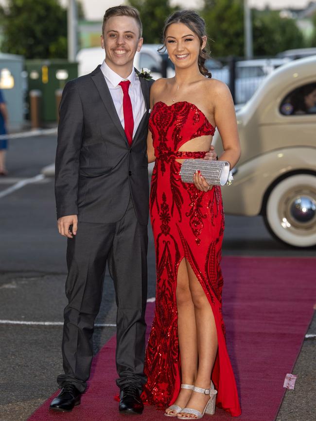 Tyeson Andrews and Jasmine-Lea Moffatt. St Ursula's College formal. Friday. 20th Nov 2020