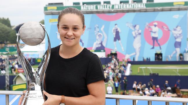 Ashleigh Barty became Australia’s first tennis world number one in 16 years. Picture: Paul Harding/Getty