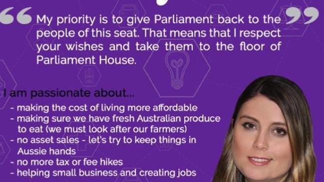 Saraya Beric resorted to dating app Tinder as a campaign tool, saying she doesn’t have the budget of the major political parties and has to get creative — and maybe Parliament needs more people like that.