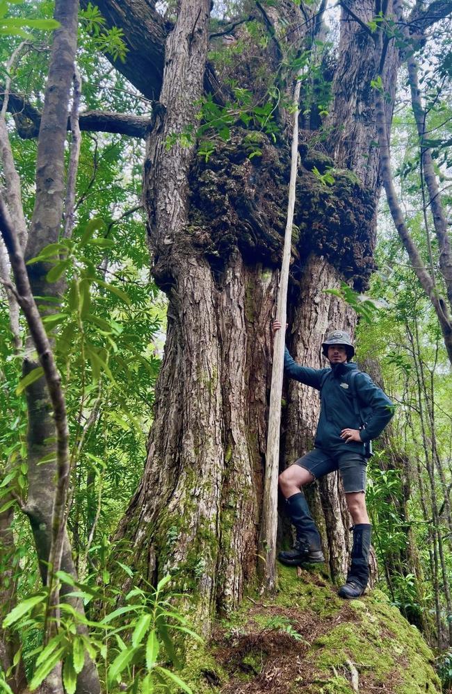 Rob Parsons, pictured, and Levi Triffitt are two Tasmanian YouTubers who were fined by Tasmania's PWS for breaching filming licenses. (Supplied: Levi Triffitt)