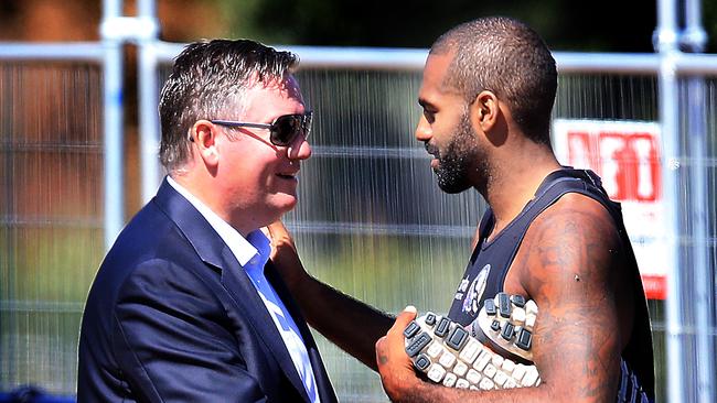 Heritier Lumumba and Eddie McGuire.