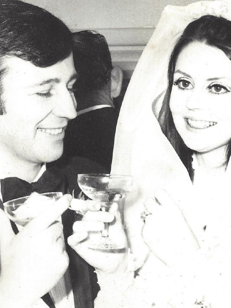 Mick and Di on their wedding day in the early 1970s.