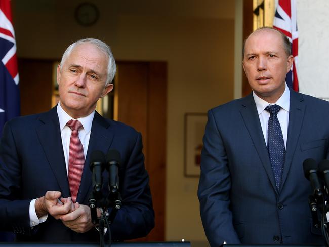 PM Malcolm Turnbull and Immigration Minister Peter Dutton announced the changes to the citizenship tests last week. Picture: Kym Smith