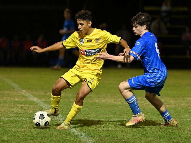 Lewis Heising of Edge Hill United. Picture Emily Barker.